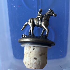 Blanton’s Bourbon “B” jockey bottle stopper